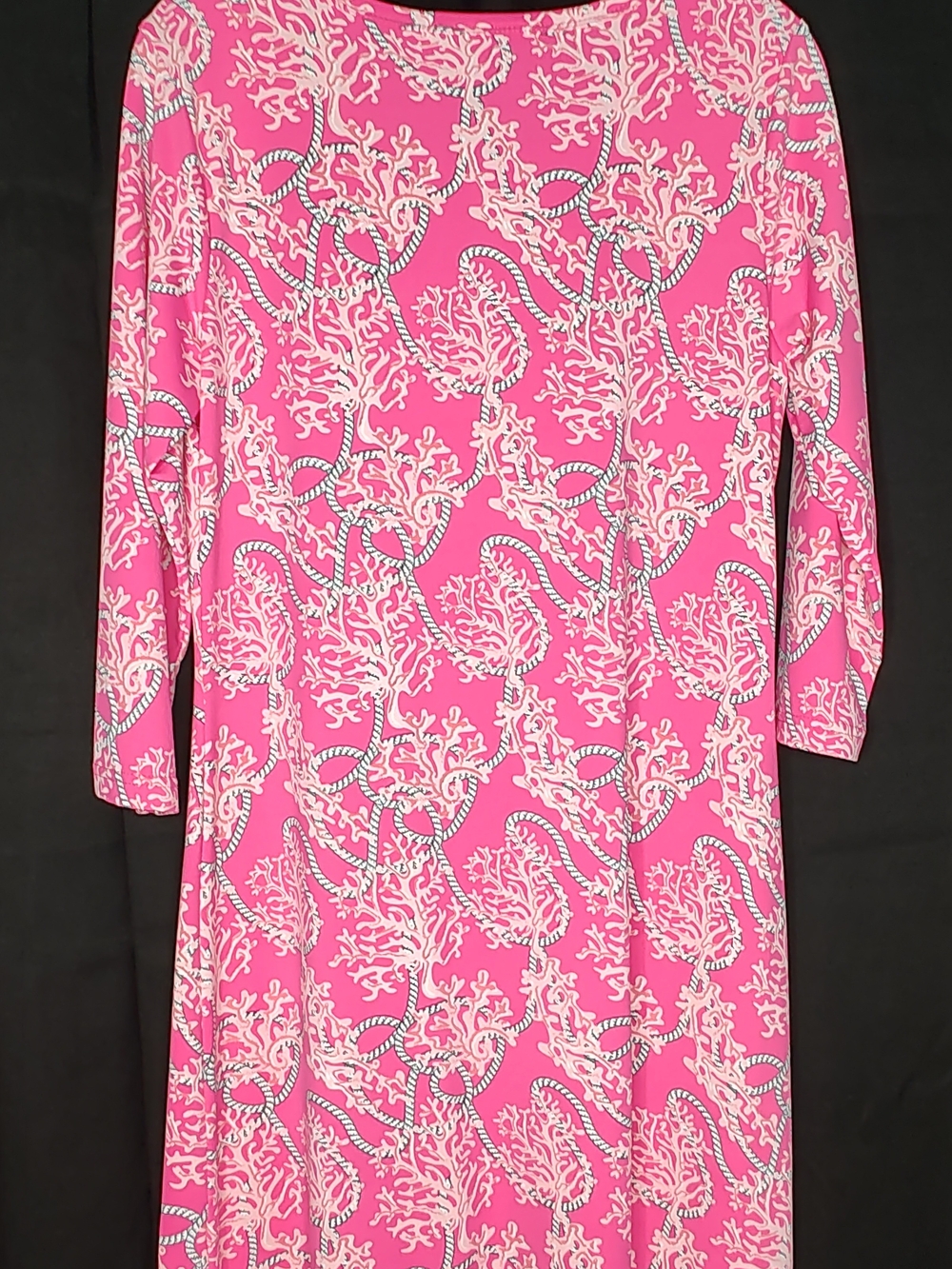 Anthony's Resort Wear Mini Dress Feminine Pink Coral Beach Travel Lightweight - Picture 6 of 6